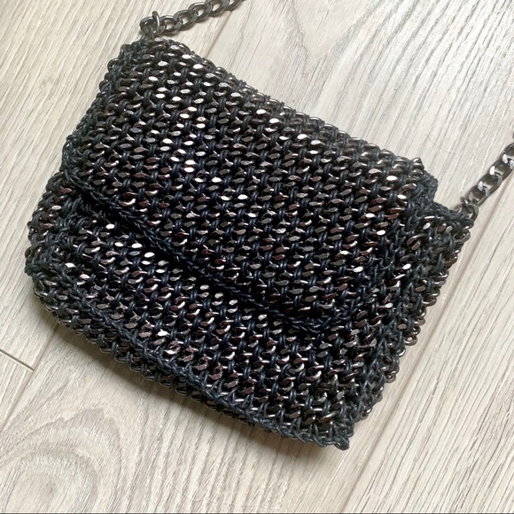 Chainmail metallic crossbody purse - Picture 5 of 8